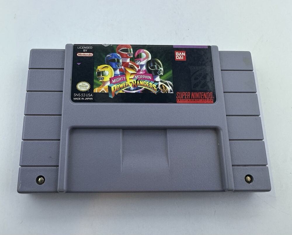 Mighty Morphin Power Rangers SNES Super Nintendo Tested Retro Vintage Gaming